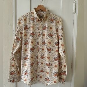 Kennington • Vintage Floral Argyle Long Sleeve in The Slim Shirt